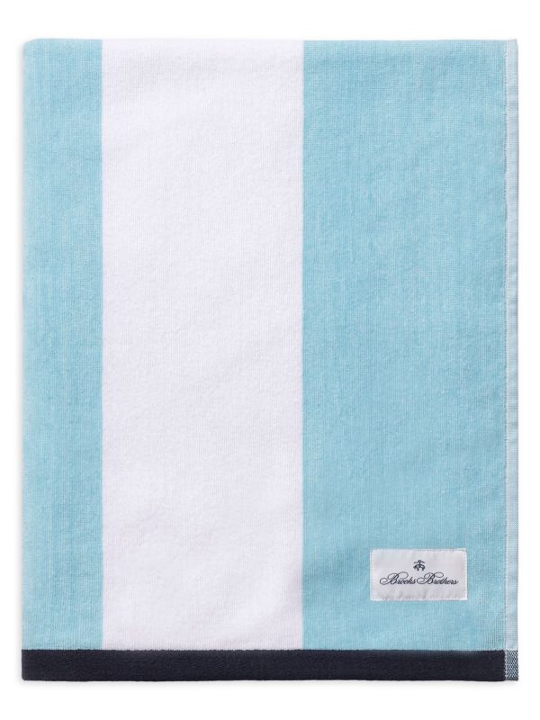 Brooks Brothers Striped Turkish Cotton Beach Towel